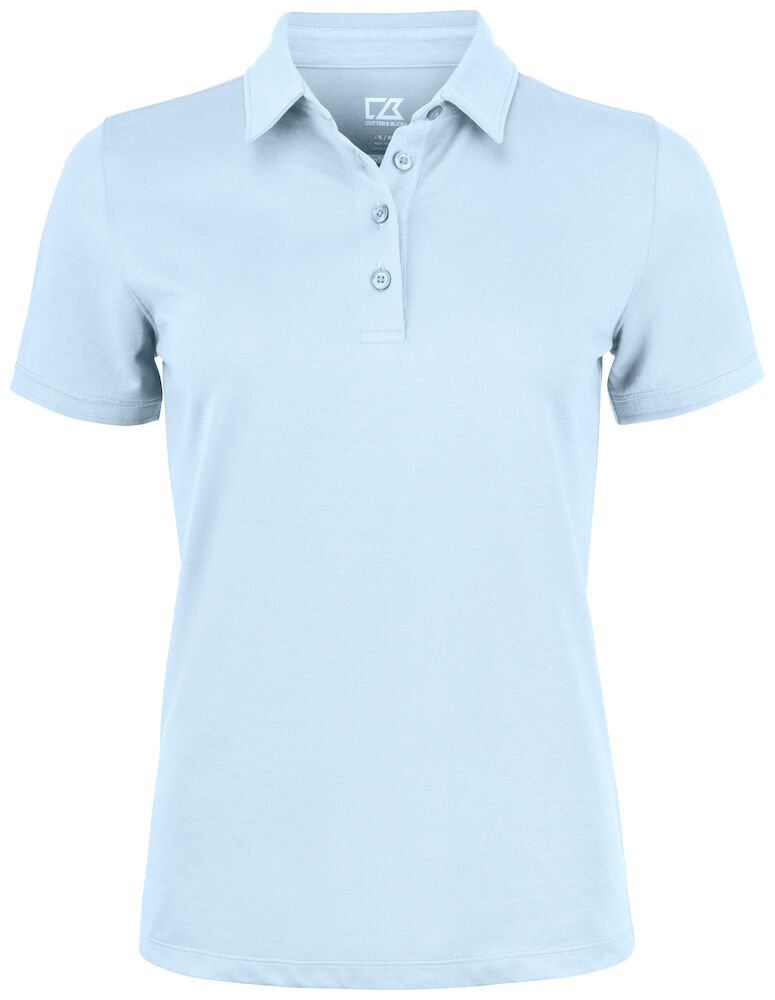 Cutter & Buck Oceanside Stretch Polo Dames - hemel-blauw