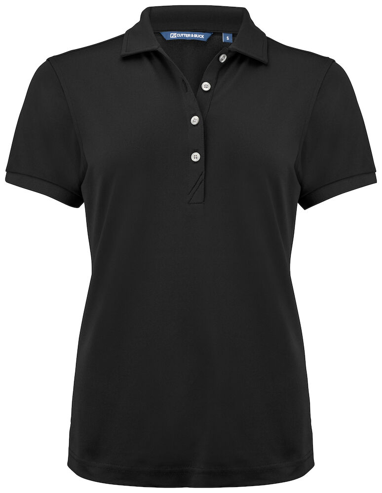 Cutter & Buck Virtue Eco Polo Solid Dames - zwart