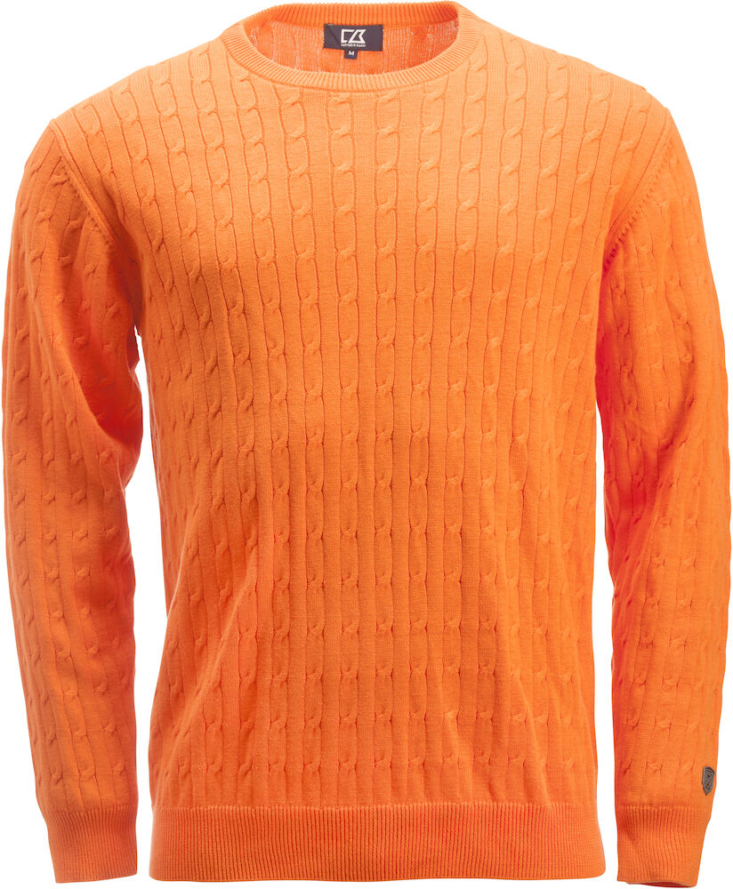 Cutter & Buck Blakely Knitted Sweater Heren - helder-oranje