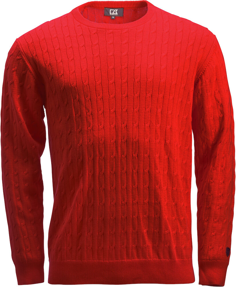 Cutter & Buck Blakely Knitted Sweater Heren - rood