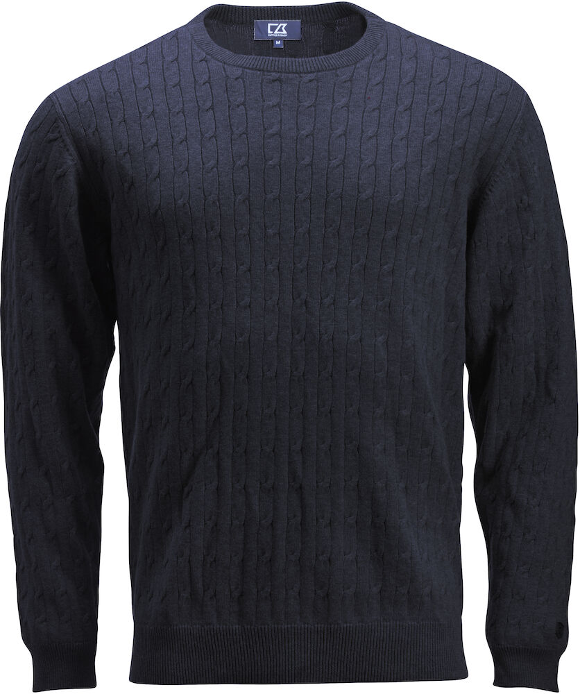 Cutter & Buck Blakely Knitted Sweater Heren - dark-navy