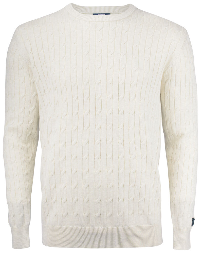 Cutter & Buck Blakely Knitted Sweater Heren - zand-melange