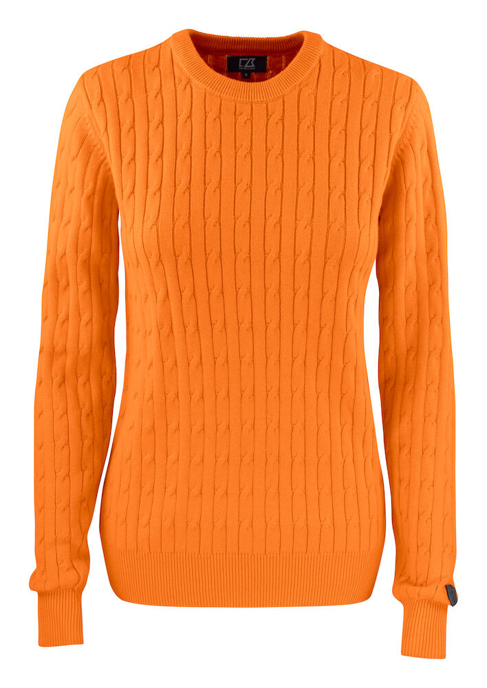 Cutter & Buck Blakely Knitted Sweater Dames - helder-oranje