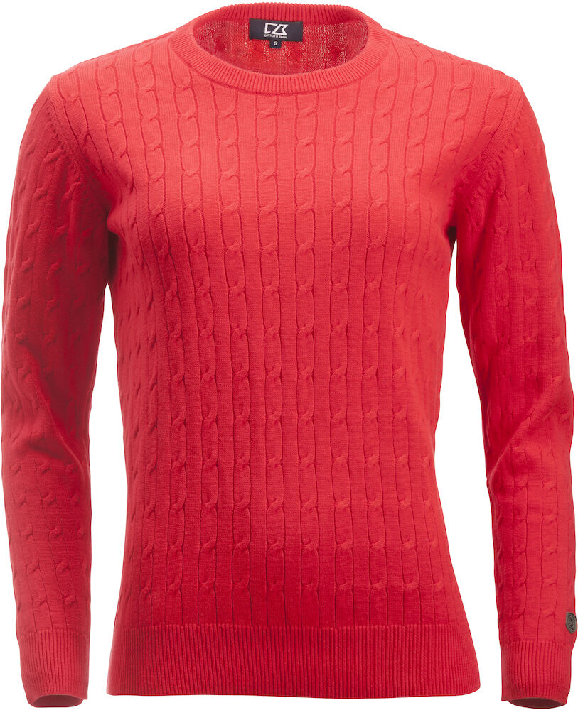 Cutter & Buck Blakely Knitted Sweater Dames - rood