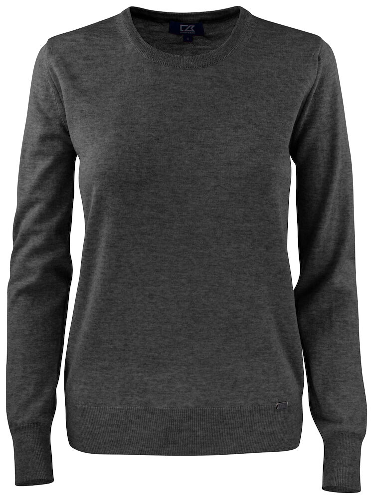 Cutter & Buck Kennewick Crewneck Dames - antraciet-melange