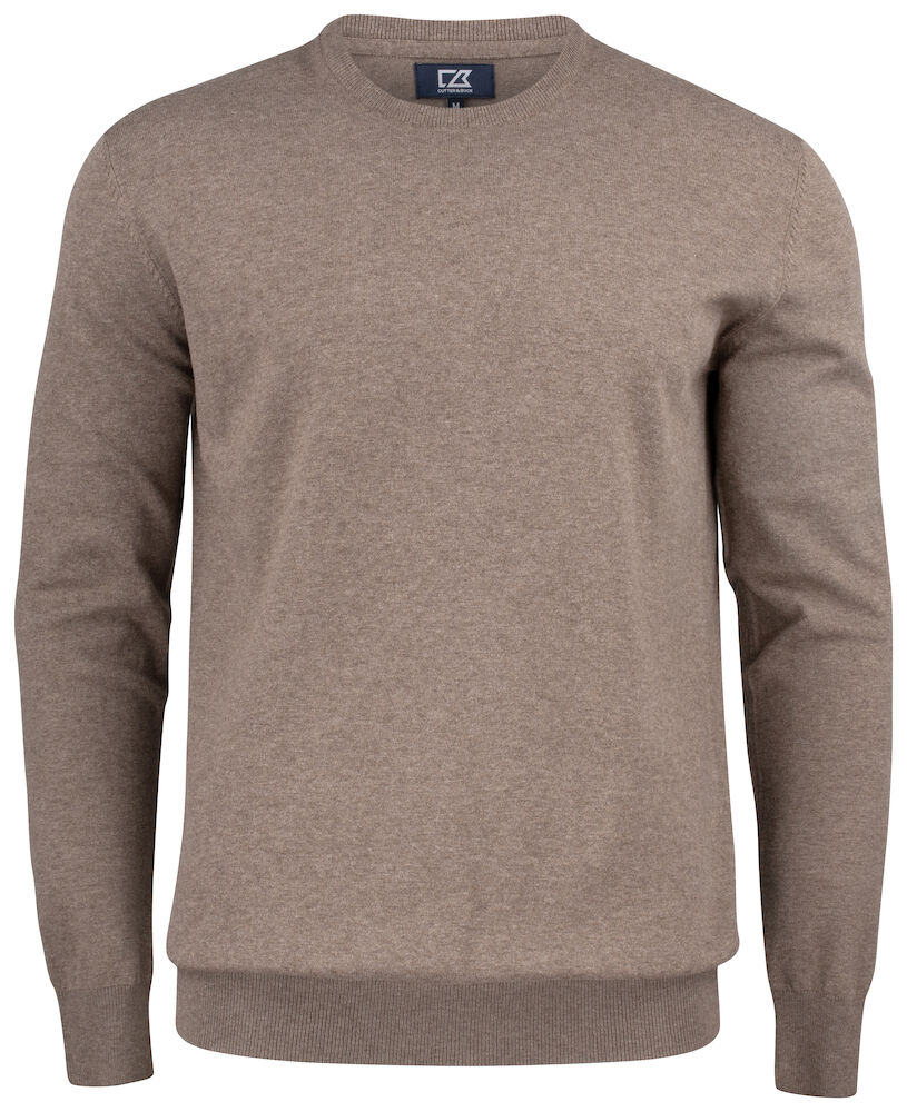 Cutter & Buck Oakville Crewneck Heren - nougat-melange