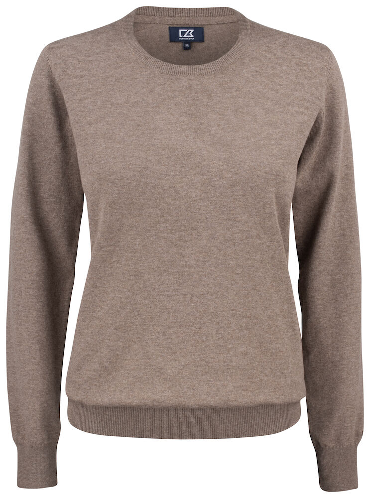 Cutter & Buck Oakville Crewneck Dames - nougat-melange