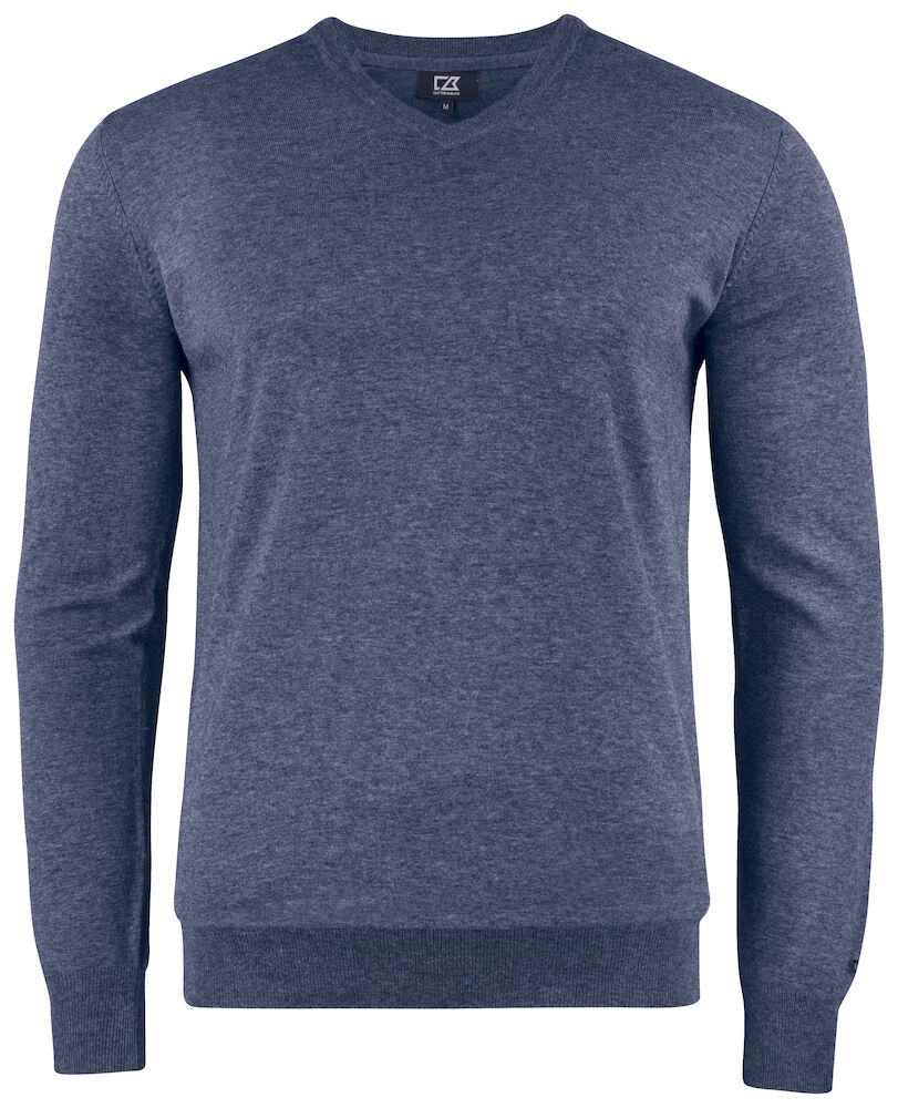 Cutter & Buck Oakville V-neck Heren - navy-melange