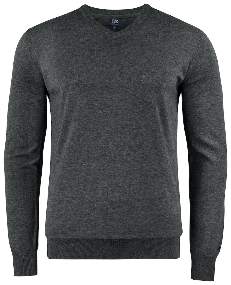 Cutter & Buck Oakville V-neck Heren - antraciet-melange