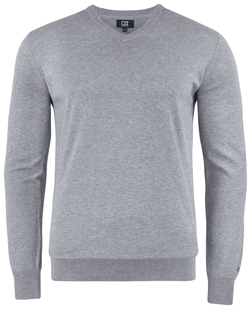 Cutter & Buck Oakville V-neck Heren - grijs-melange