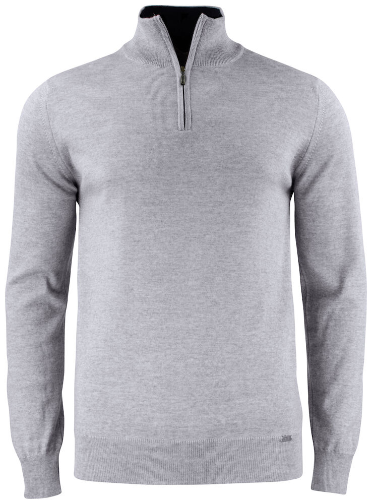 Cutter & Buck Everett HZ Sweater Heren - grijs-melange