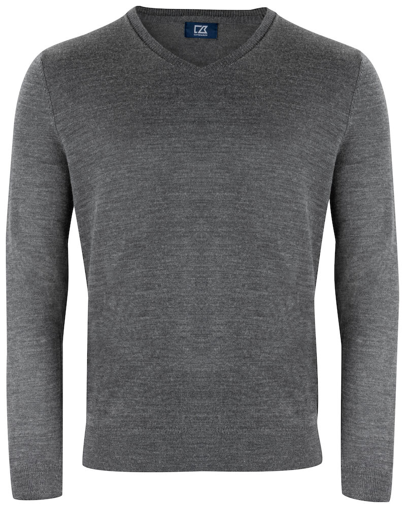 Cutter & Buck Vernon V-neck Heren - antraciet-melange