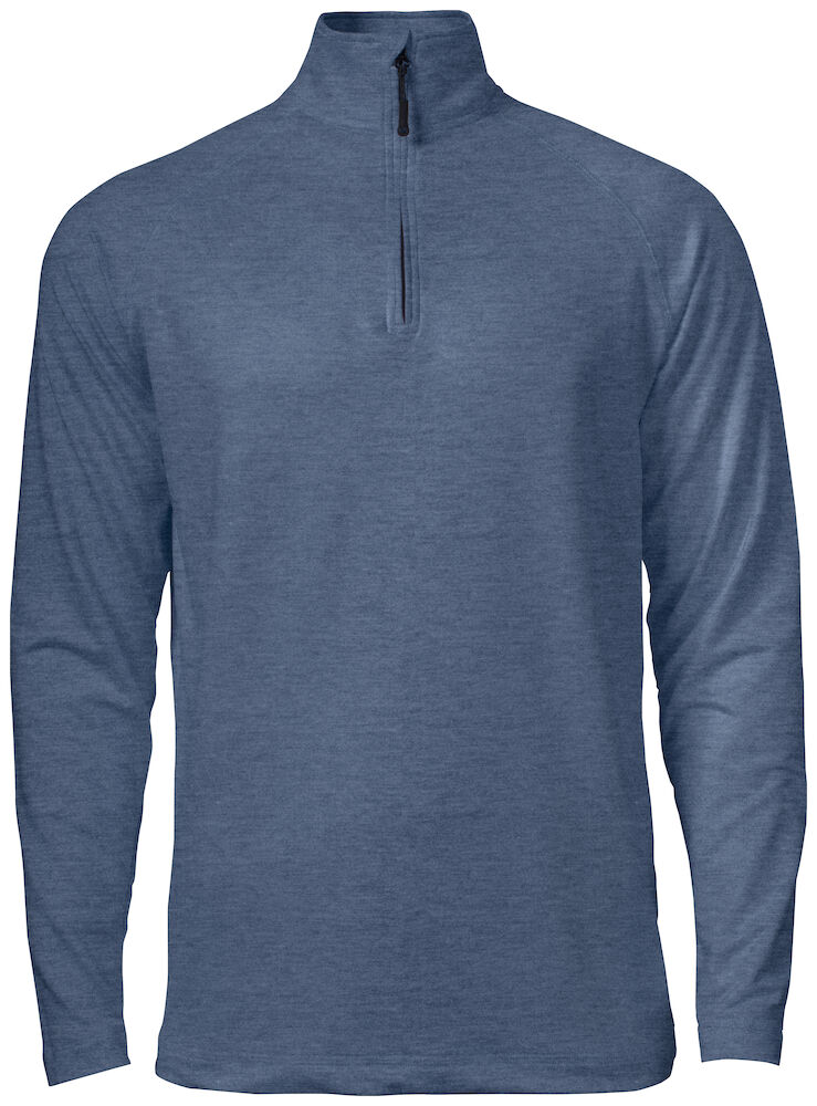 Cutter & Buck Coos Bay Half Zip Heren - leisteen-blauw-mel