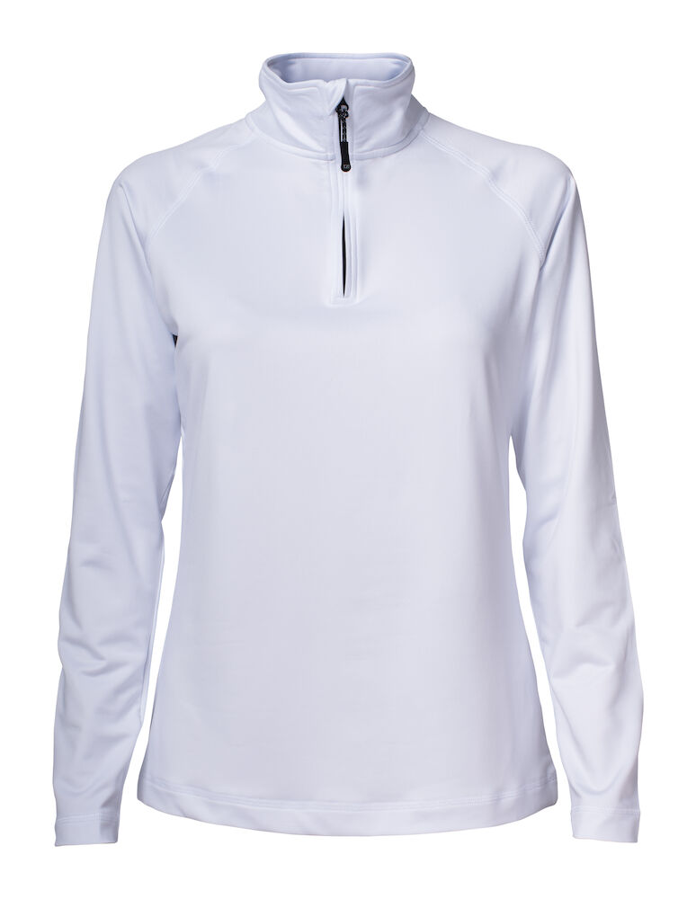 Cutter & Buck Coos Bay Half Zip Dames - wit