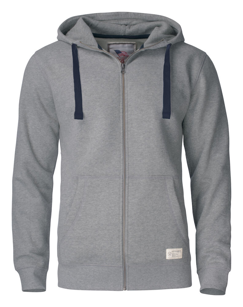 Cutter & Buck Twisp Hood Full Zip  Heren - grijs-melange