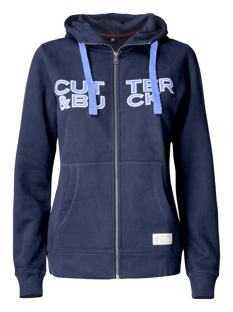 Cutter & Buck Twisp Hood Full Zip Dames - dark-navy-logo