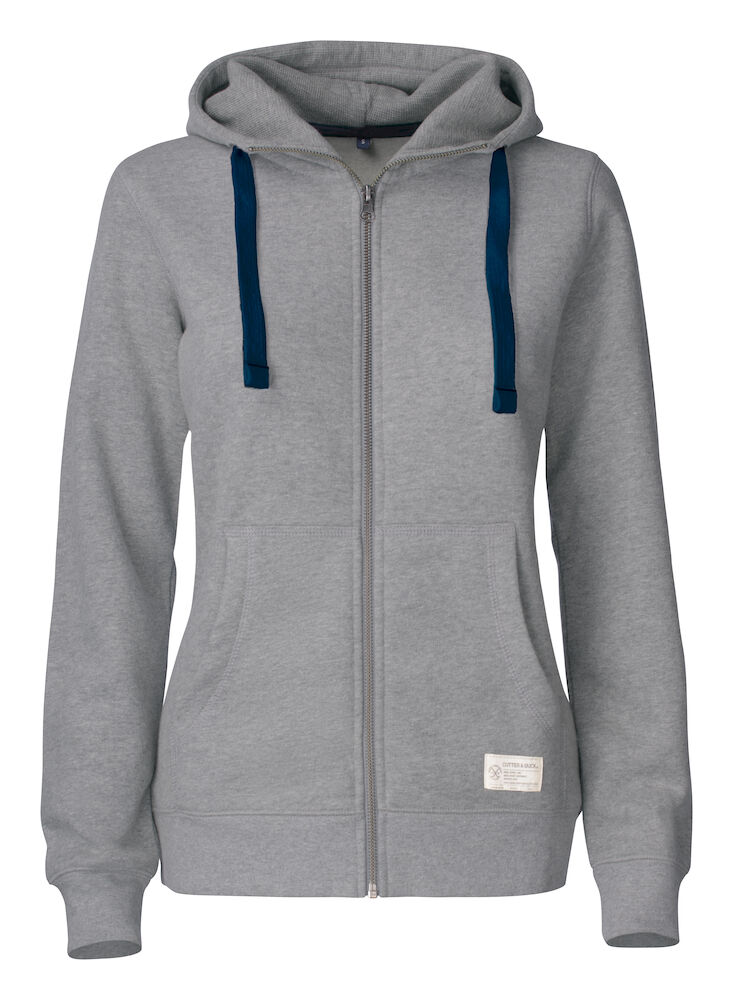 Cutter & Buck Twisp Hood Full Zip Dames - grijs-melange