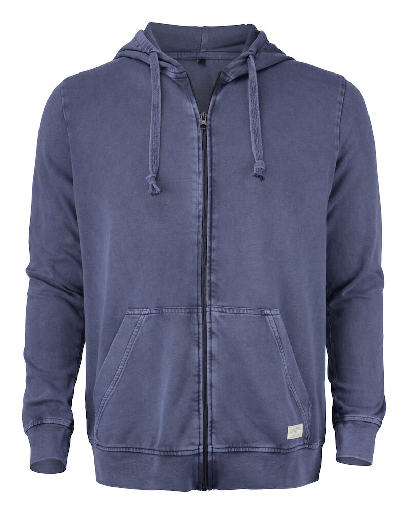 Cutter & Buck Thorp Denim Hood Full Zip - denim-blauw