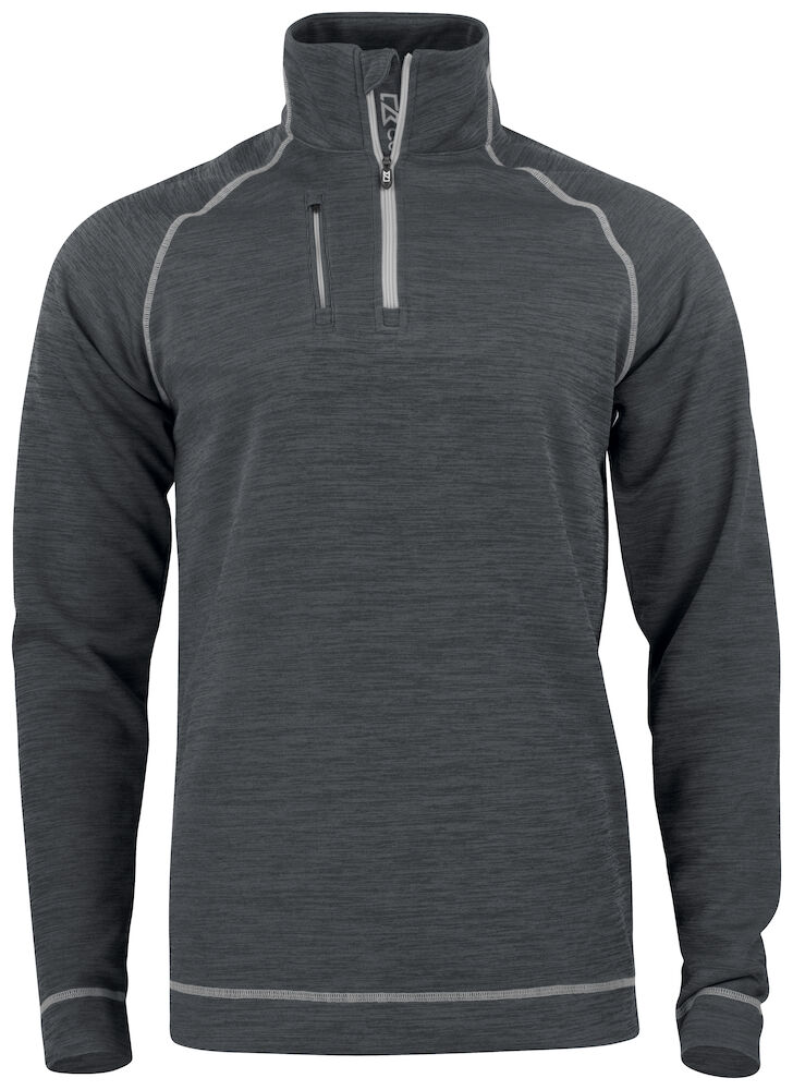 Cutter & Buck Chambers Half Zip  Heren - antraciet-melange