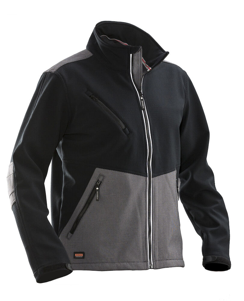 Jobman 1248 Softshell Jacket - zwart-donkergrijs