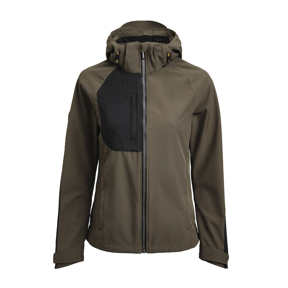 Jobman 1372 Women's Softshell Jacket - olijfgroen-zwart