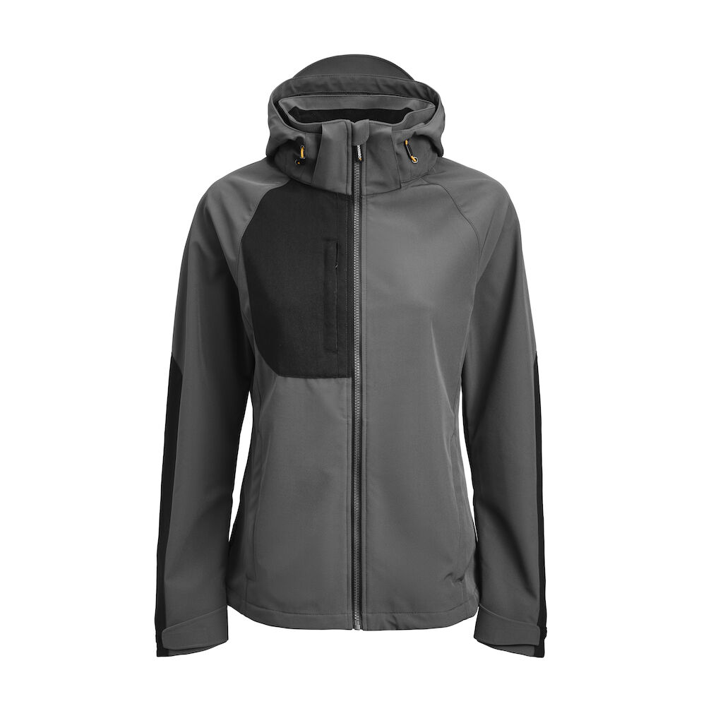 Jobman 1372 Women's Softshell Jacket - donkergrijs-zwart