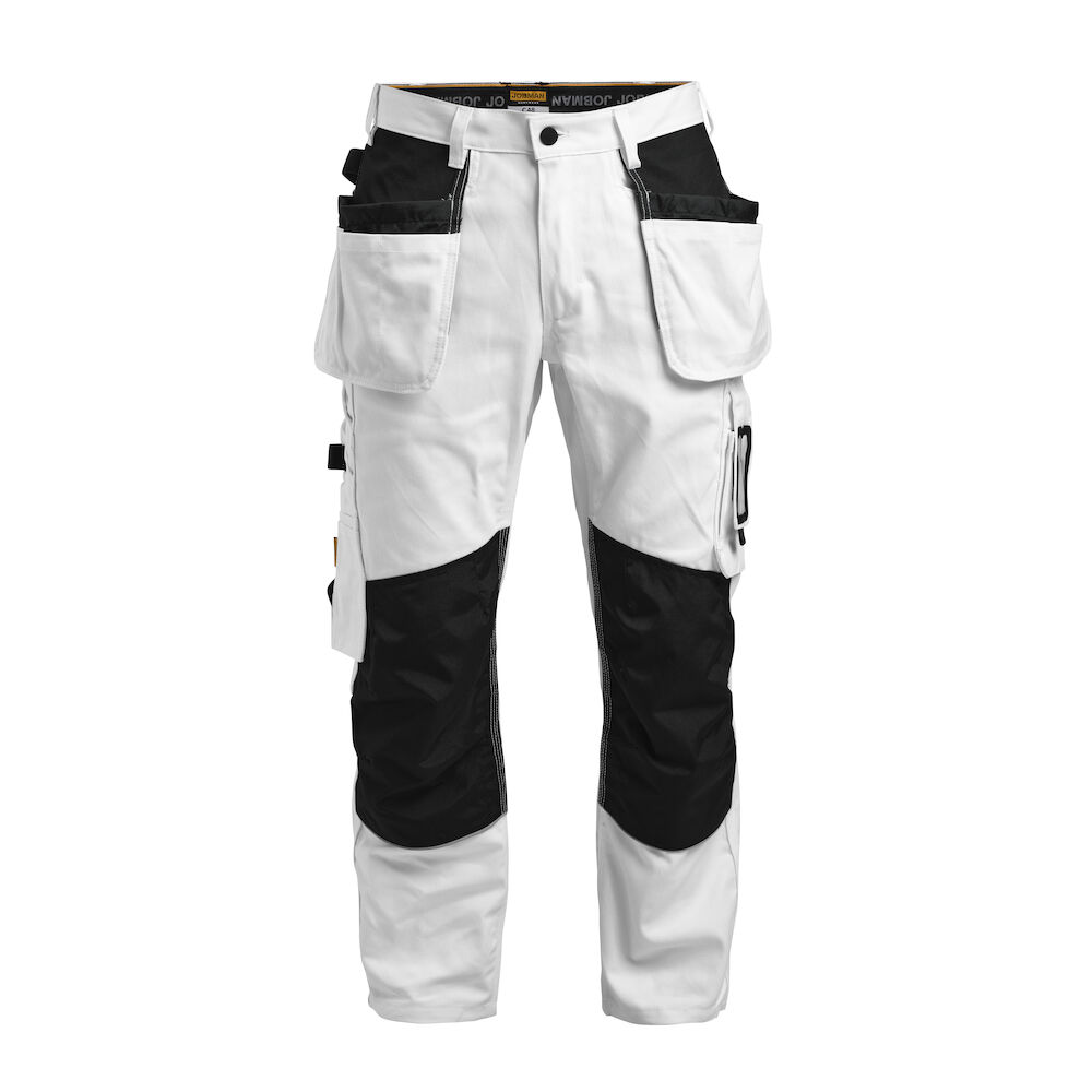 Jobman 2129 Painters' Trousers HP - wit-zwart