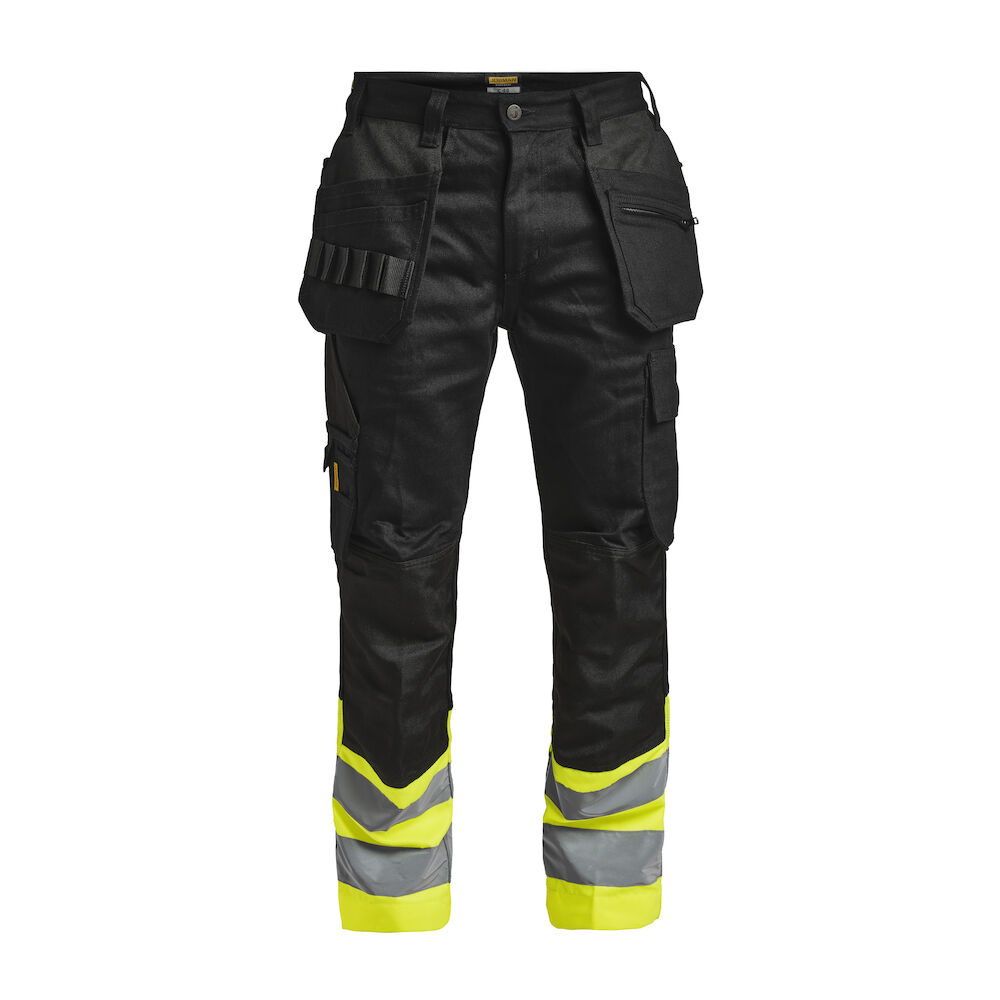 Jobman 2277 Hi-Vis Trousers HP - zwart-geel