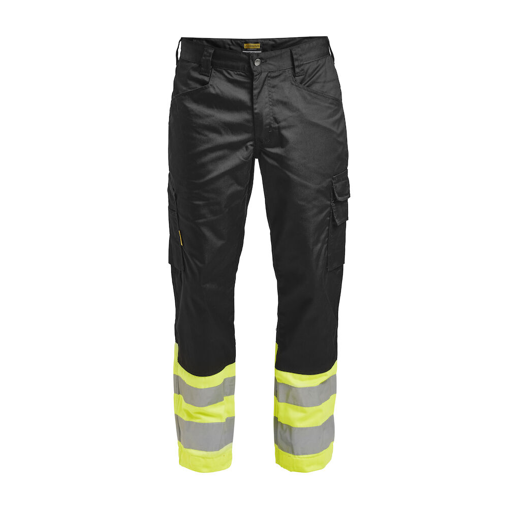 Jobman 2314 Hi-Vis Service Trousers - zwart-geel