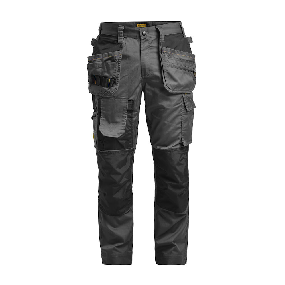 Jobman 2358 Floorlayers Trousers Stretch - donkergrijs-zwart