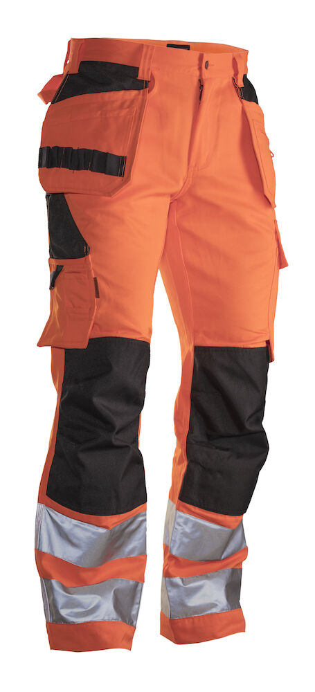 Jobman 2377 Hi-Vis Trousers HP - oranje-zwart