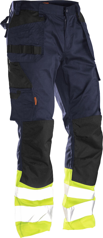 Jobman 2513 Hi-Vis Trousers HP - navy-geel