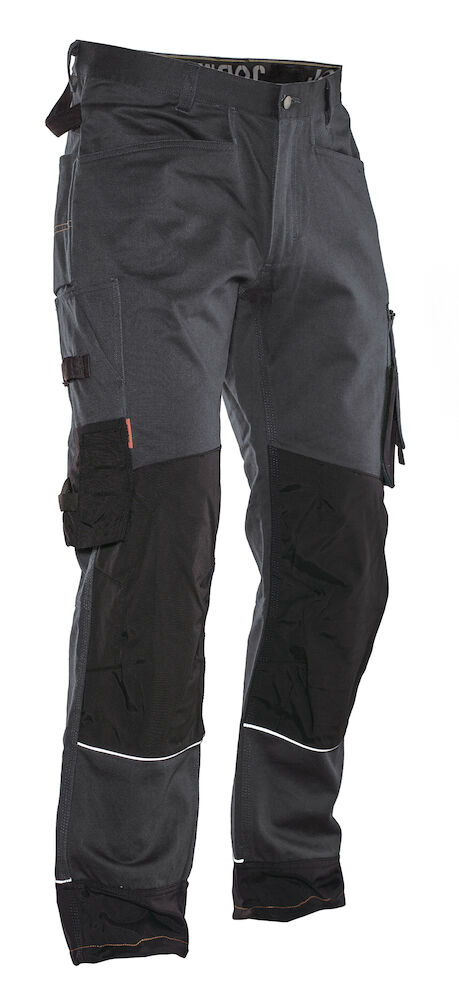 Jobman 2731 Service Trousers Cotton - donkergrijs-zwart