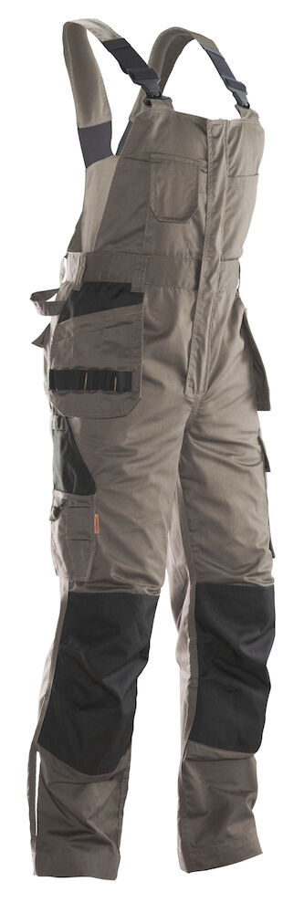 Jobman 3730 Bib N' Brace - khaki-zwart