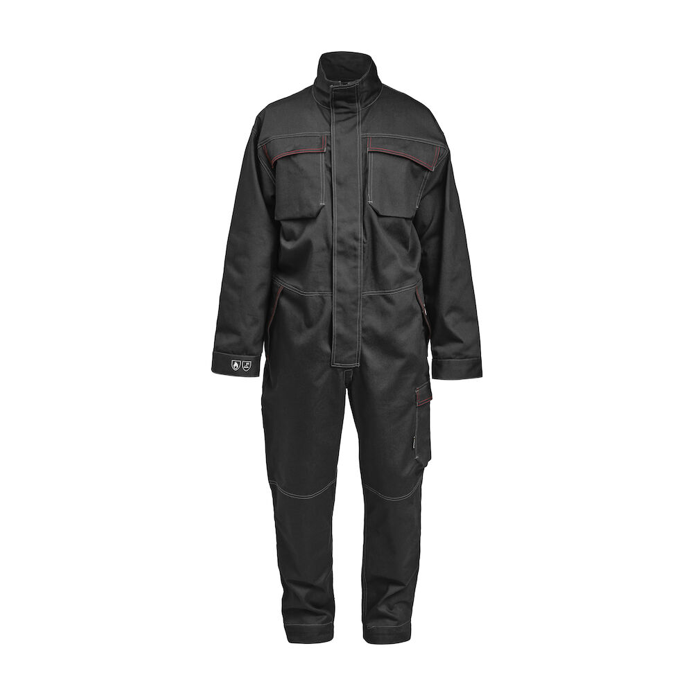 Jobman 4037 Overall Flame Retardant - zwart