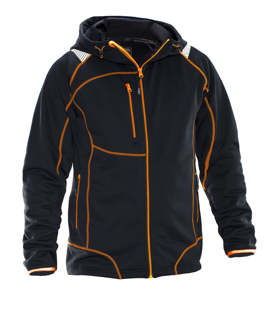 Jobman 5150 Hoodie Vision - zwart-oranje