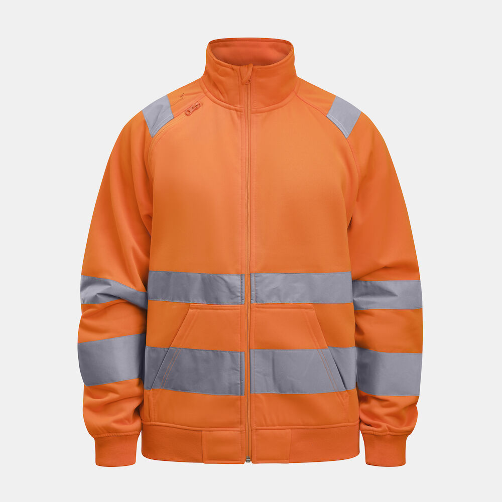 Jobman 5172 Hi-Vis Sweatshirt Jacket - oranje