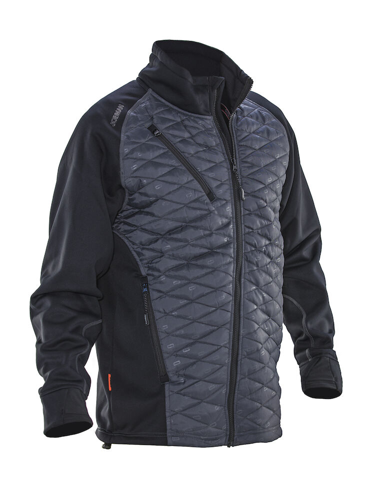 Jobman 5182 Padded Isolation Jacket - donkergrijs-zwart