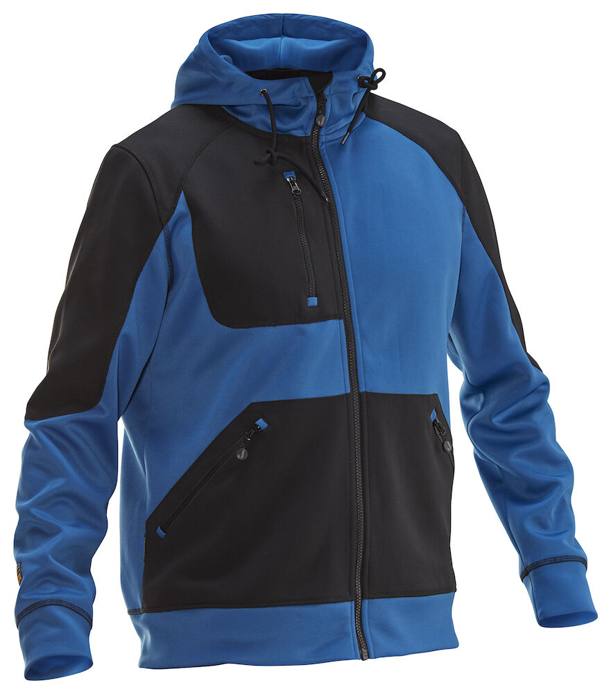 Jobman 5303 Hoodie Spun Dye - kobalt-zwart