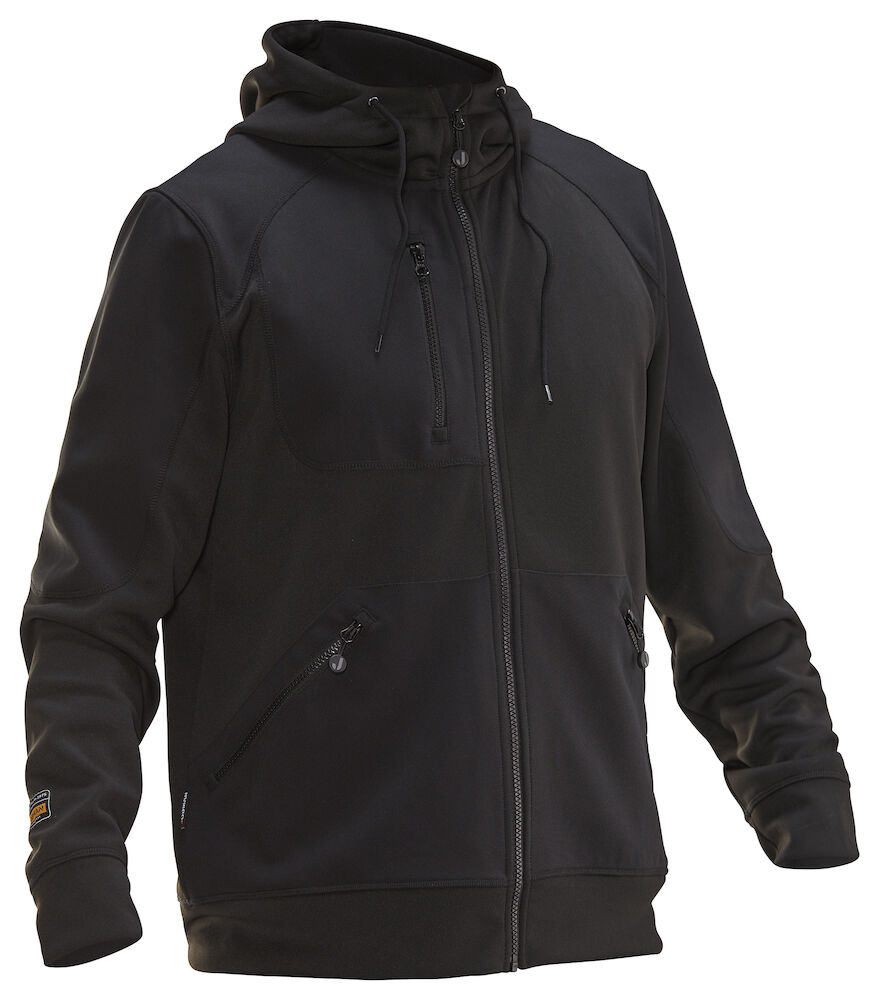 Jobman 5303 Hoodie Spun Dye - zwart