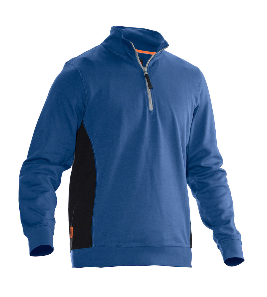 Jobman 5401 Halfzip Sweatshirt - hemelsblauw-zwart