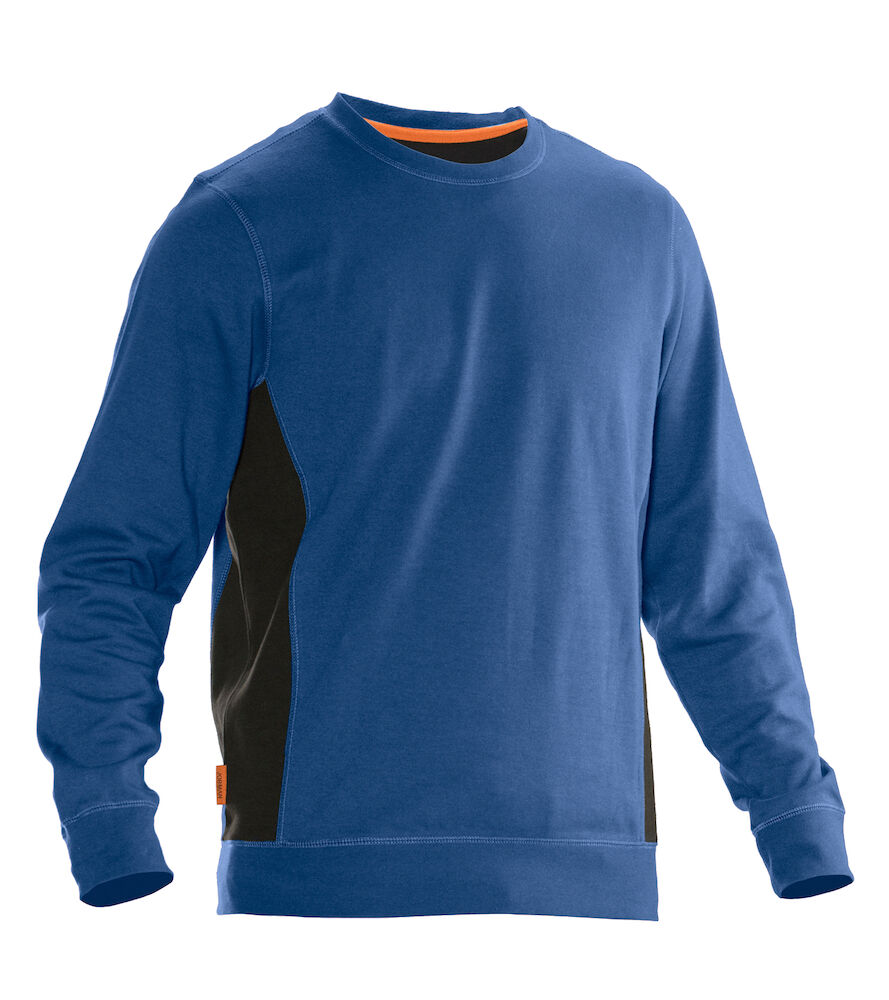 Jobman 5402 Roundneck Sweatshirt - hemelsblauw-zwart