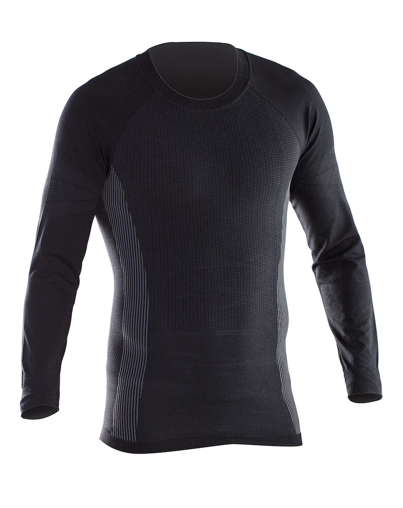 Jobman 5580 Sweater Next To Skin - donkergrijs-zwart