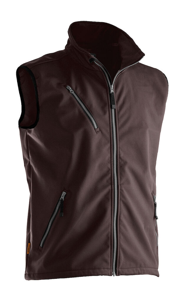 Jobman 7502 Softshell Vest - bruin