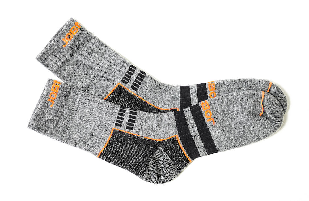 Jobman 9591 Wool Socks - donkergrijs-zwart