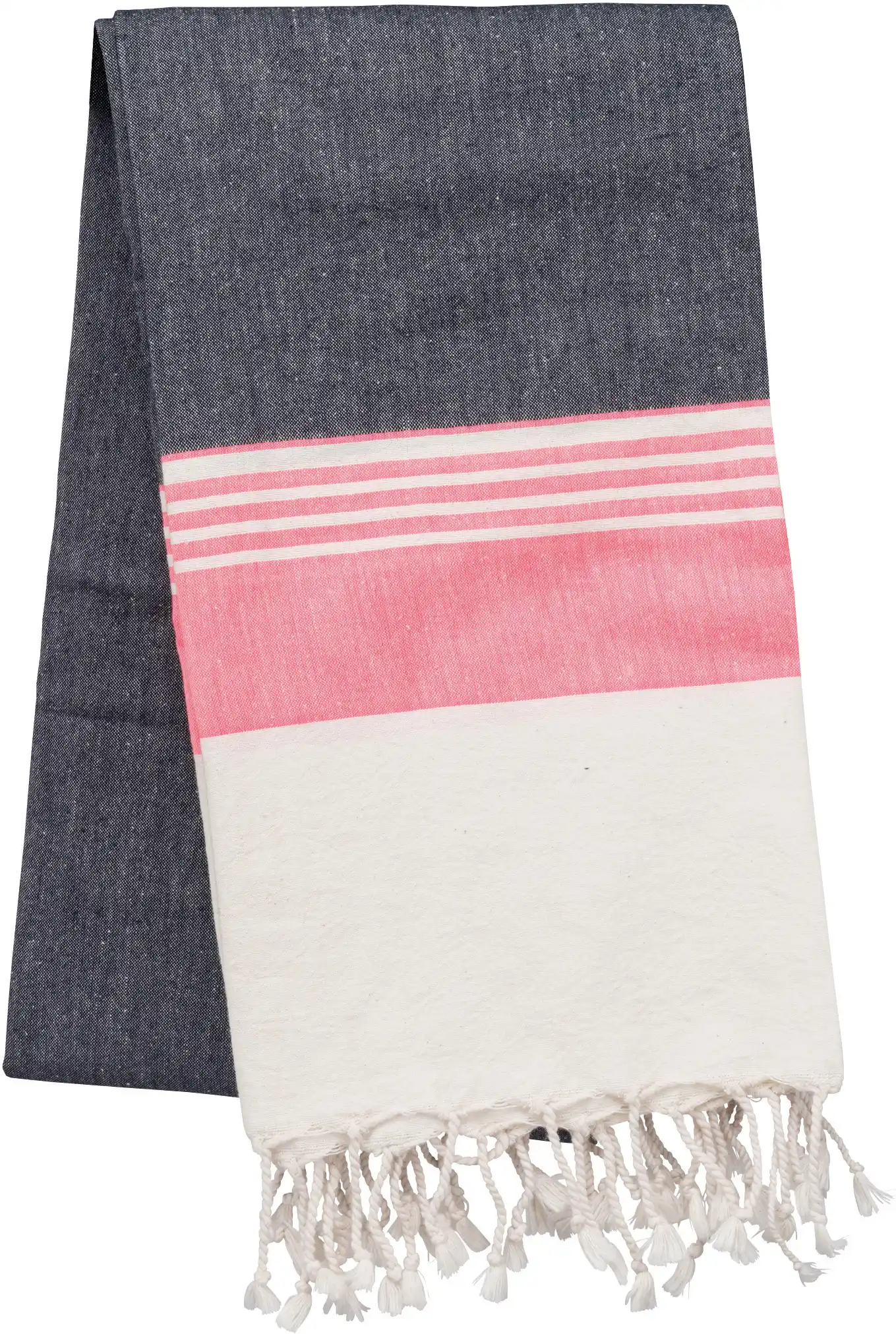 Dark Grey / Tropical Pink Stripe