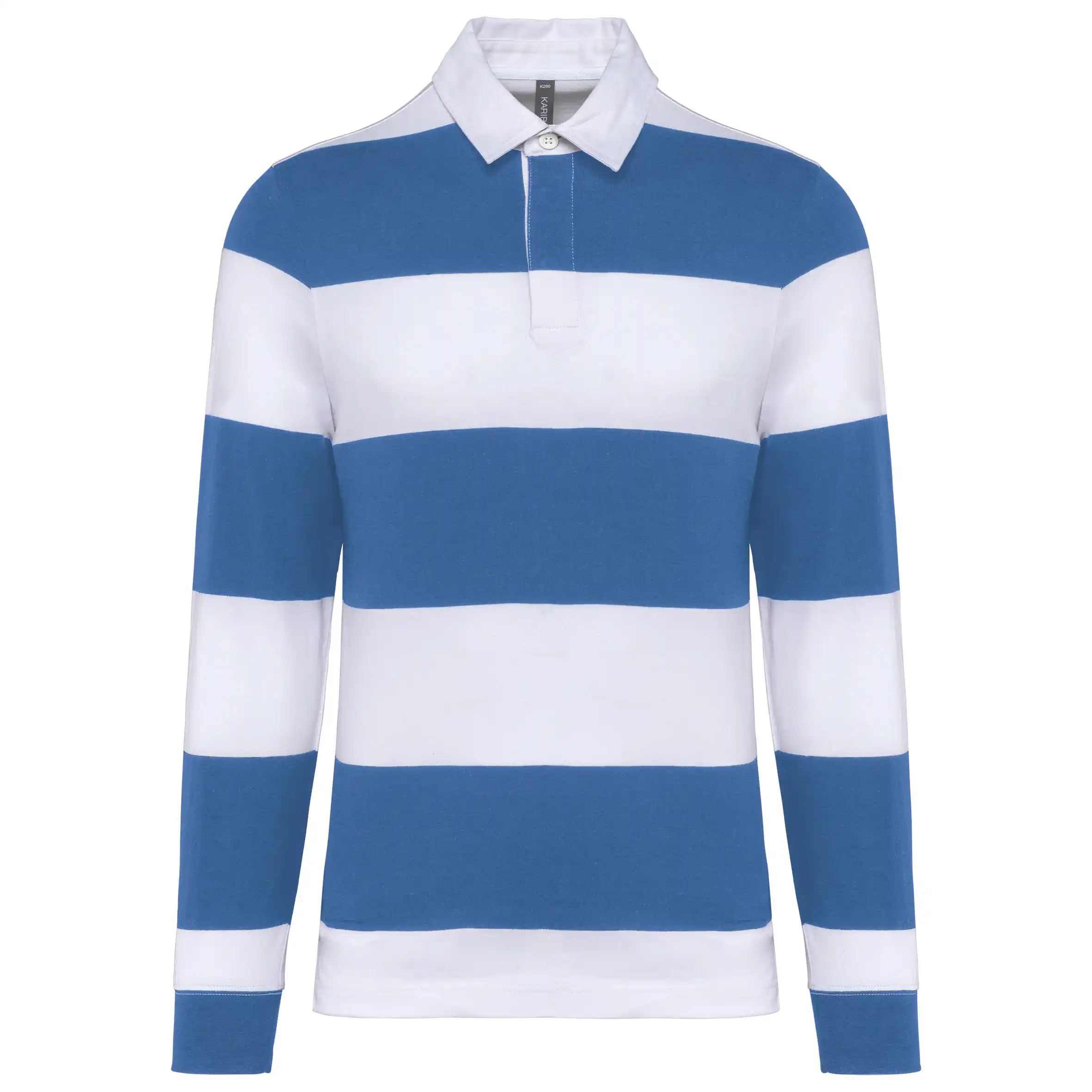 Light Royal Blue / White Stripes