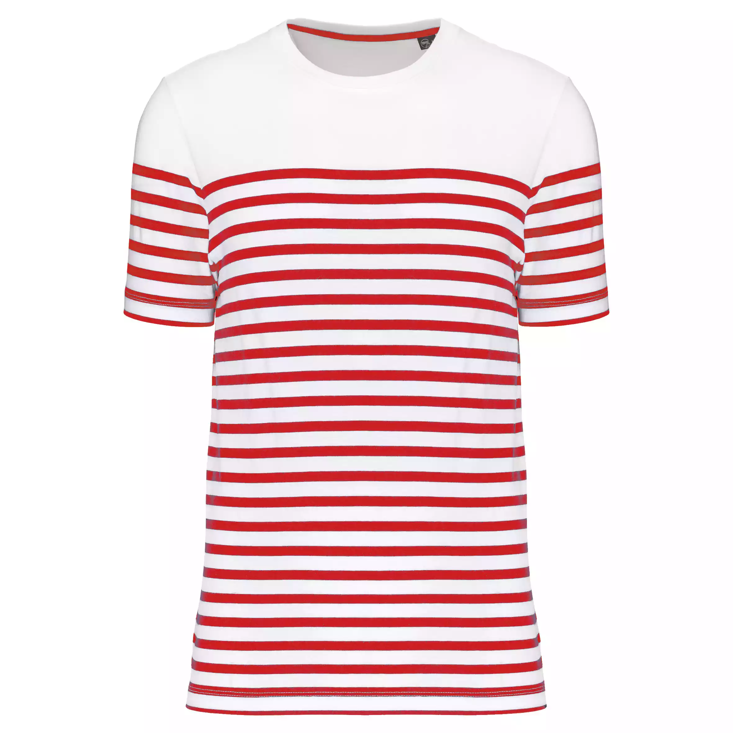 White / Red Stripe