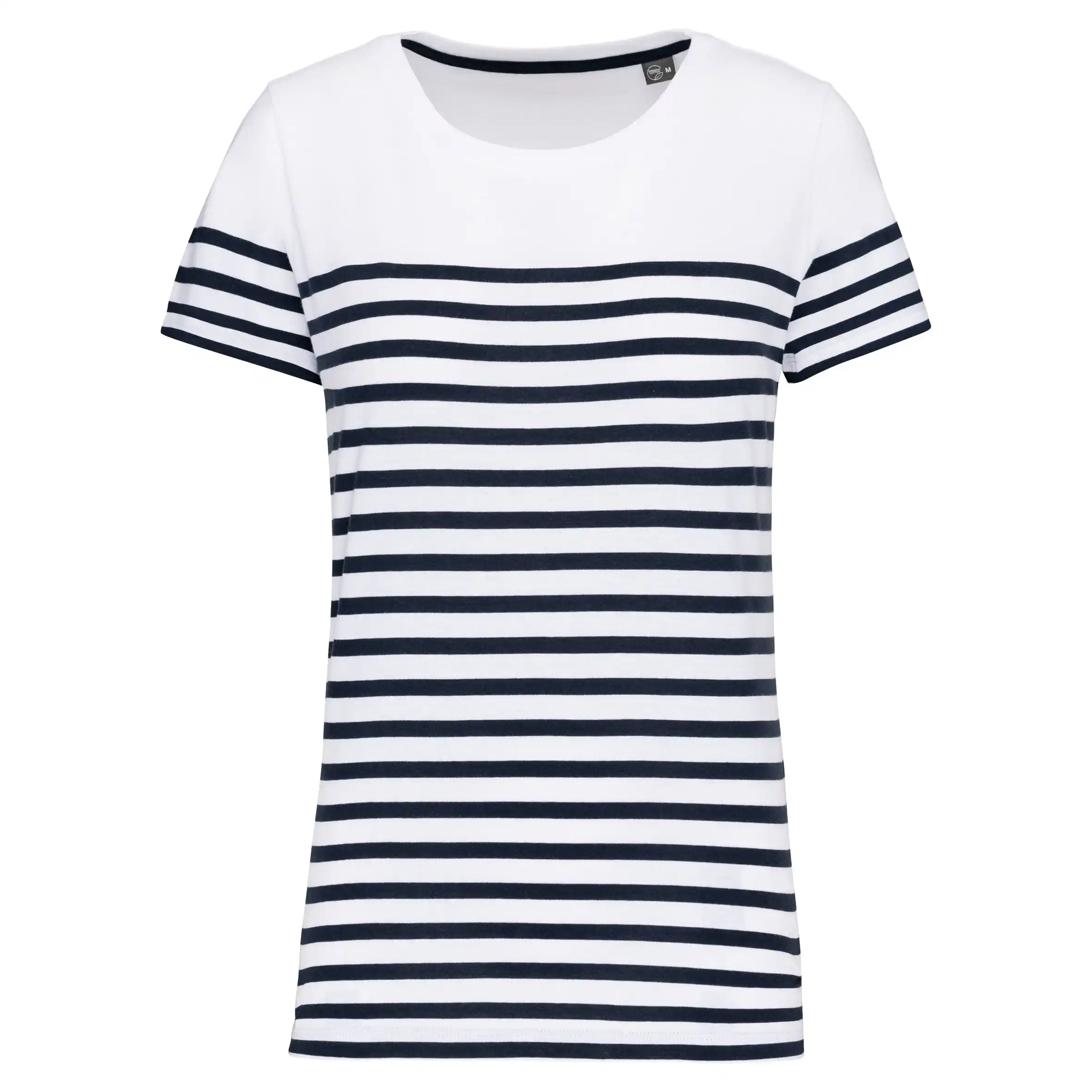 White / Navy Stripes