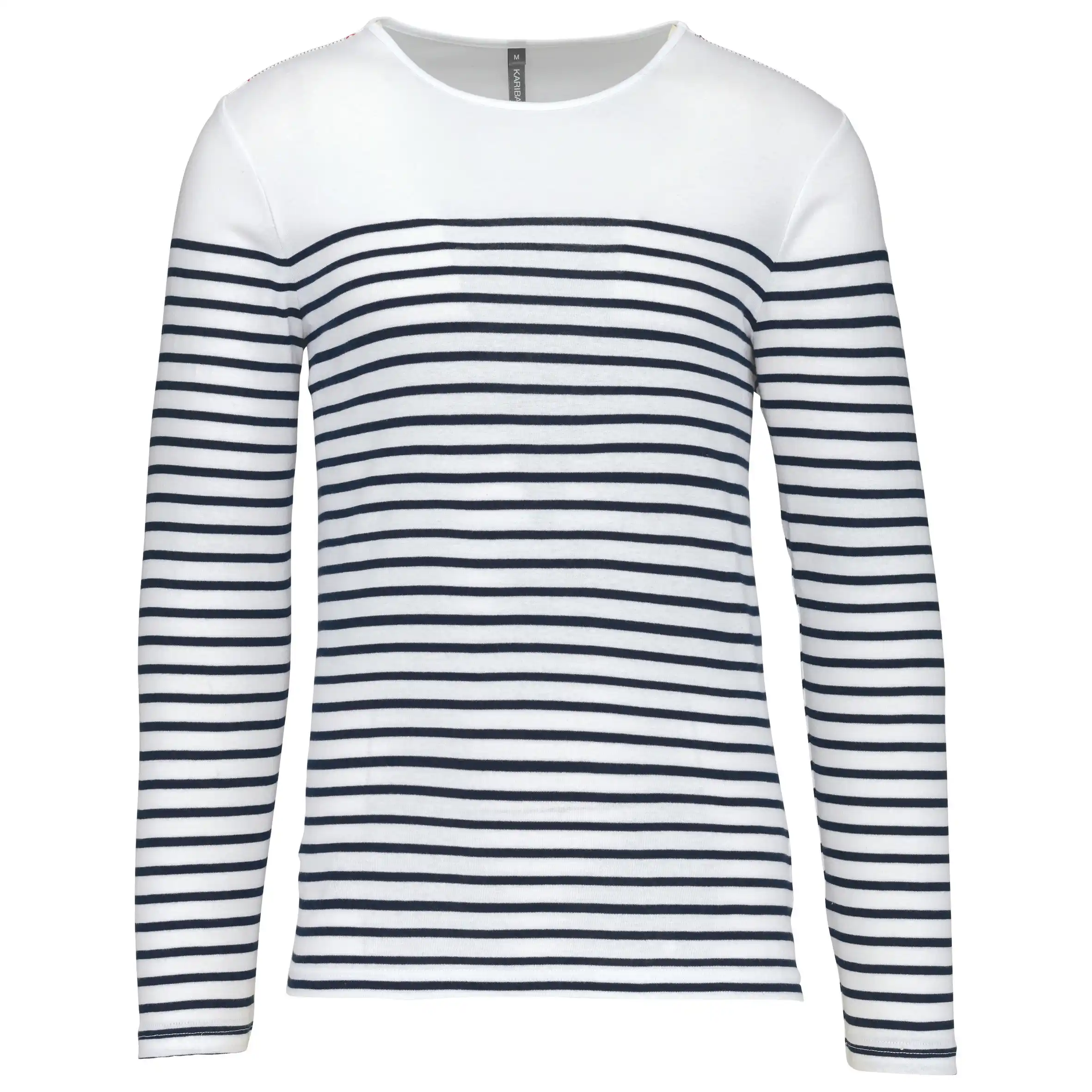 Kariban K366 - white-navy-stripes